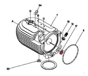 17) Collar (combustion air reducer)